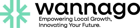 Wannago Marketing Agency Tagline Logo White Background SVG